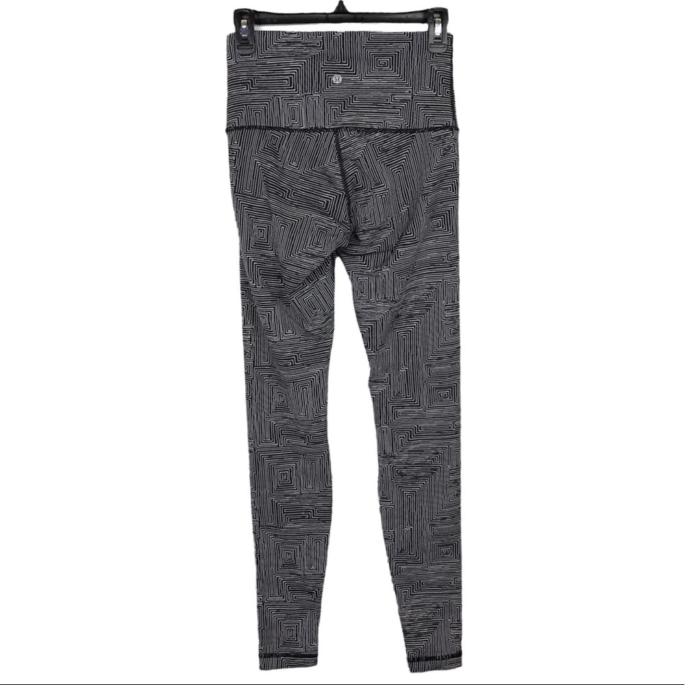 Lululemon Maze Jacquard Wunder Under Leggings Size 6 - Picture 13 of 13